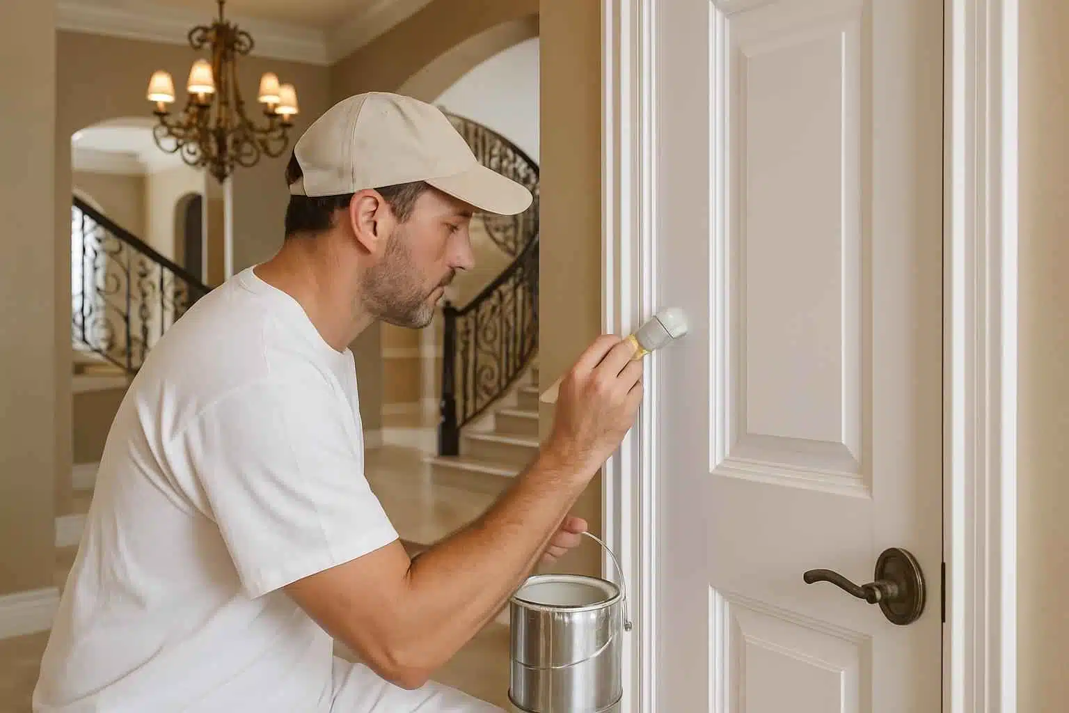 Trim Door Painting Service in Round Mountain TX