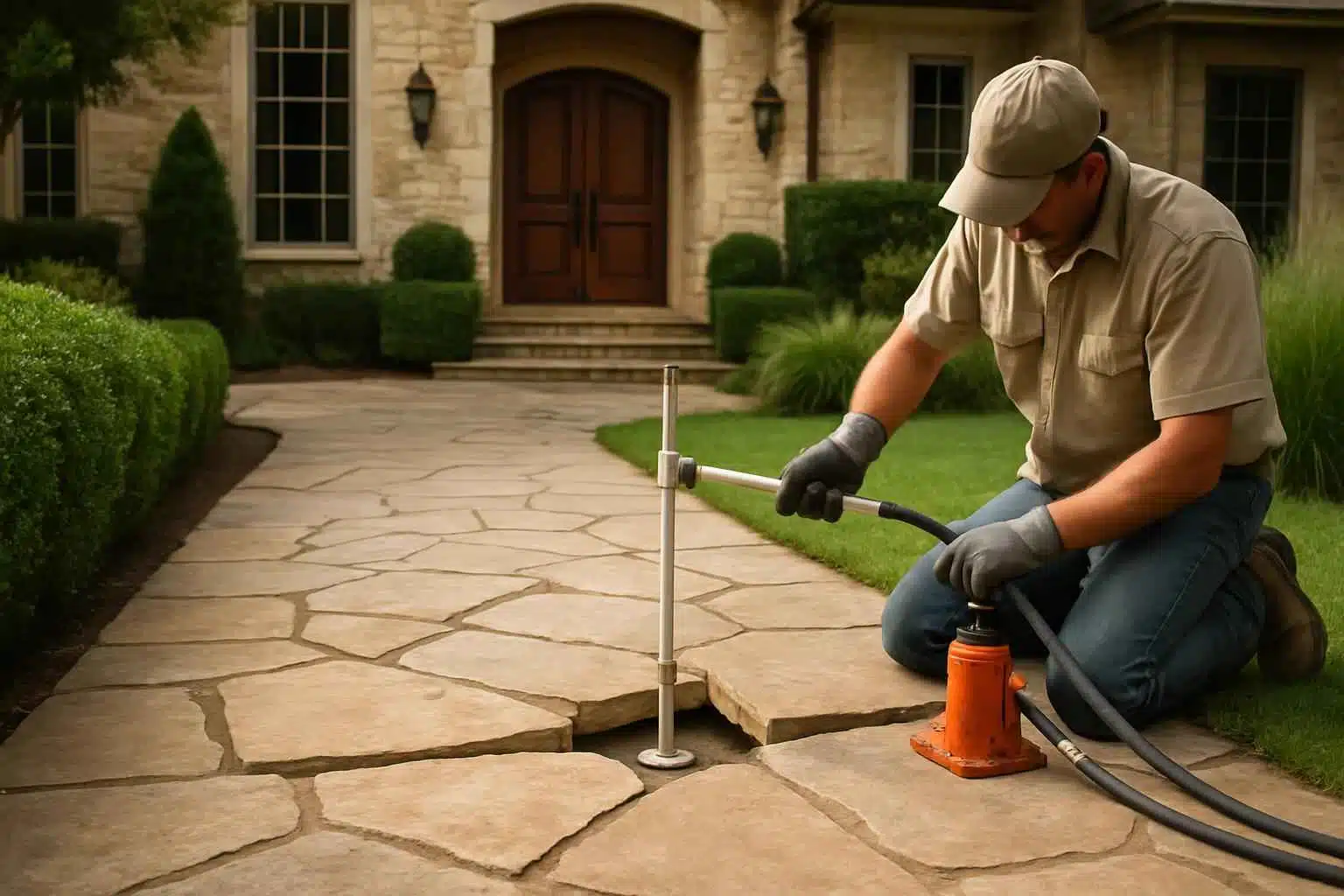 Walkway Repair Leveling Service in Kendalia TX
