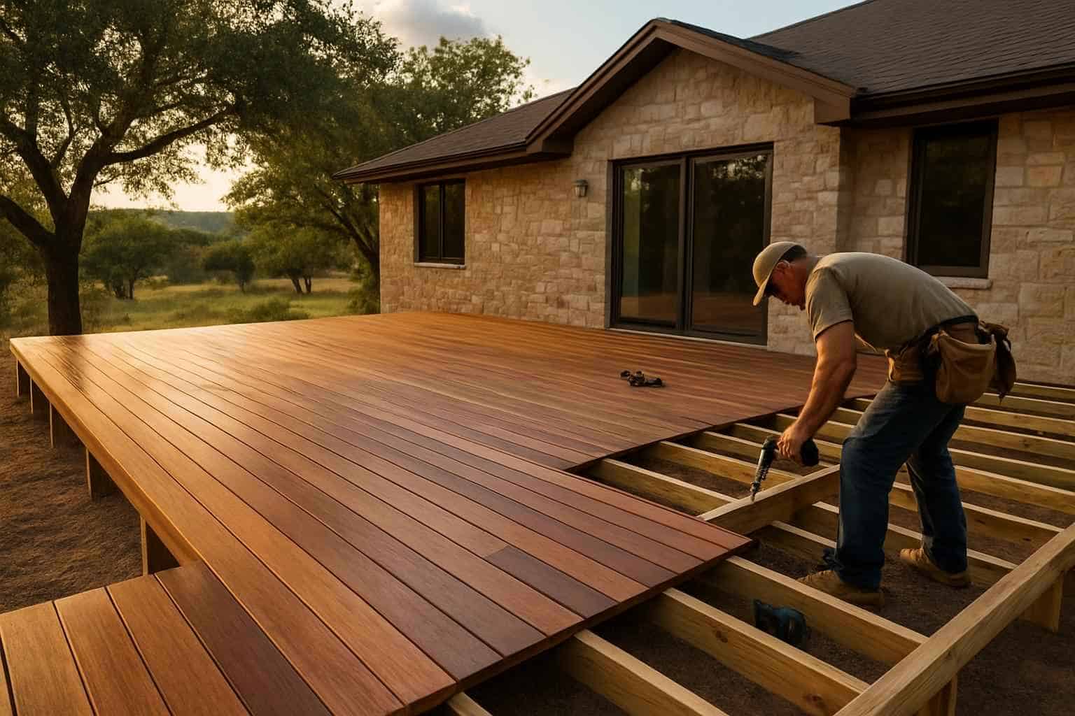 Wood Deck Builder in Kendalia TX
