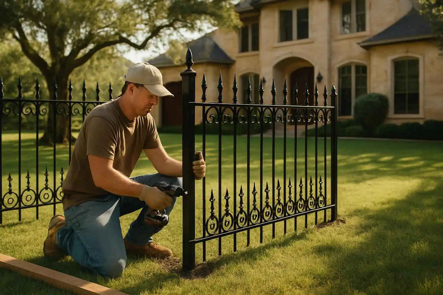 Fence Installation Contractor In Hunt TX Wrought Iron Fence Installer in Hunt TX
