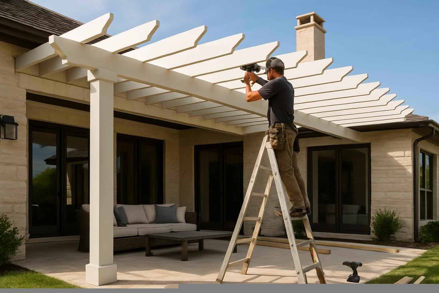 Pergola Contractor In Granite Shoals TX Attached Pergola Installer in Granite Shoals TX