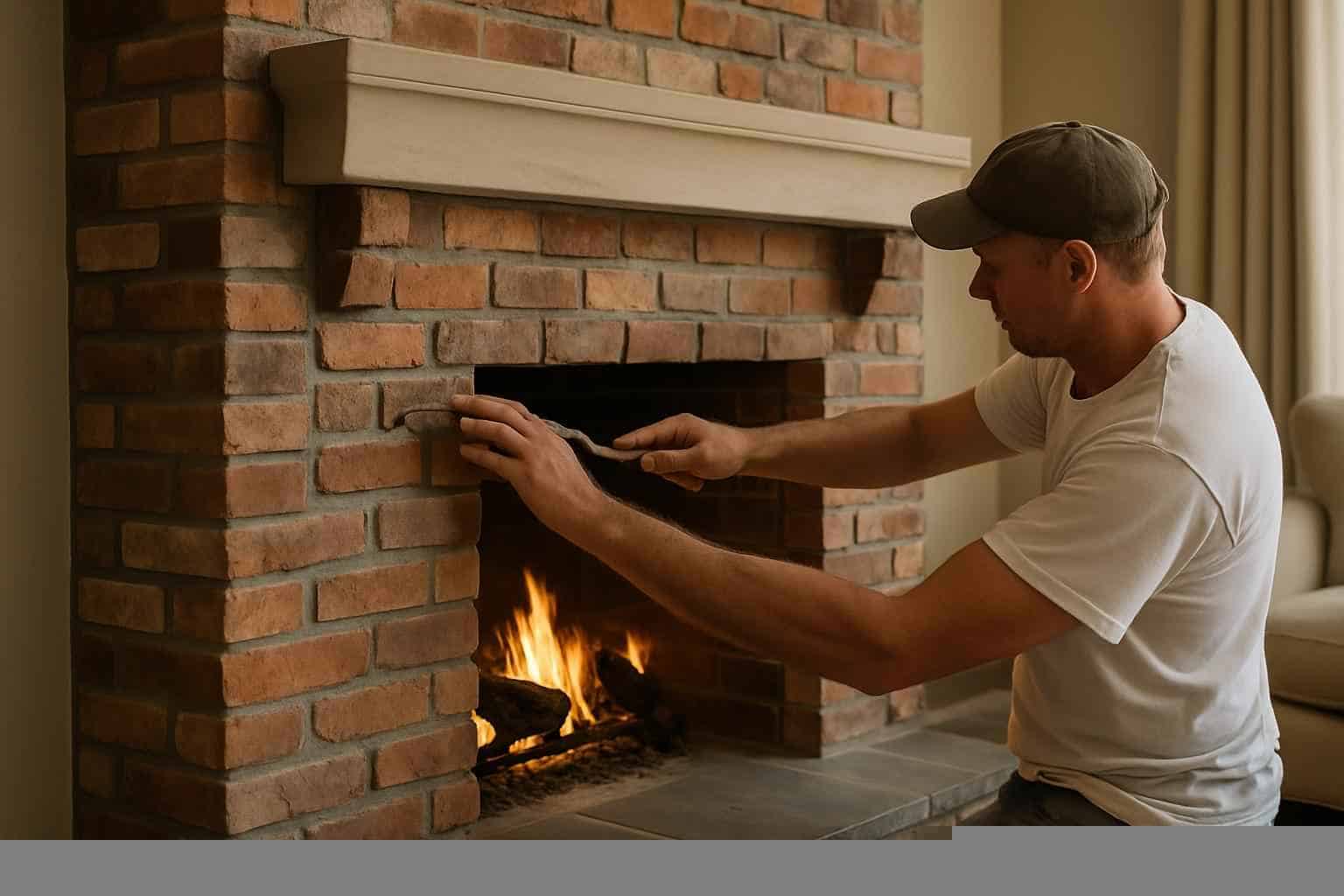 Brick Fireplace Surround Installer in Kingsland TX