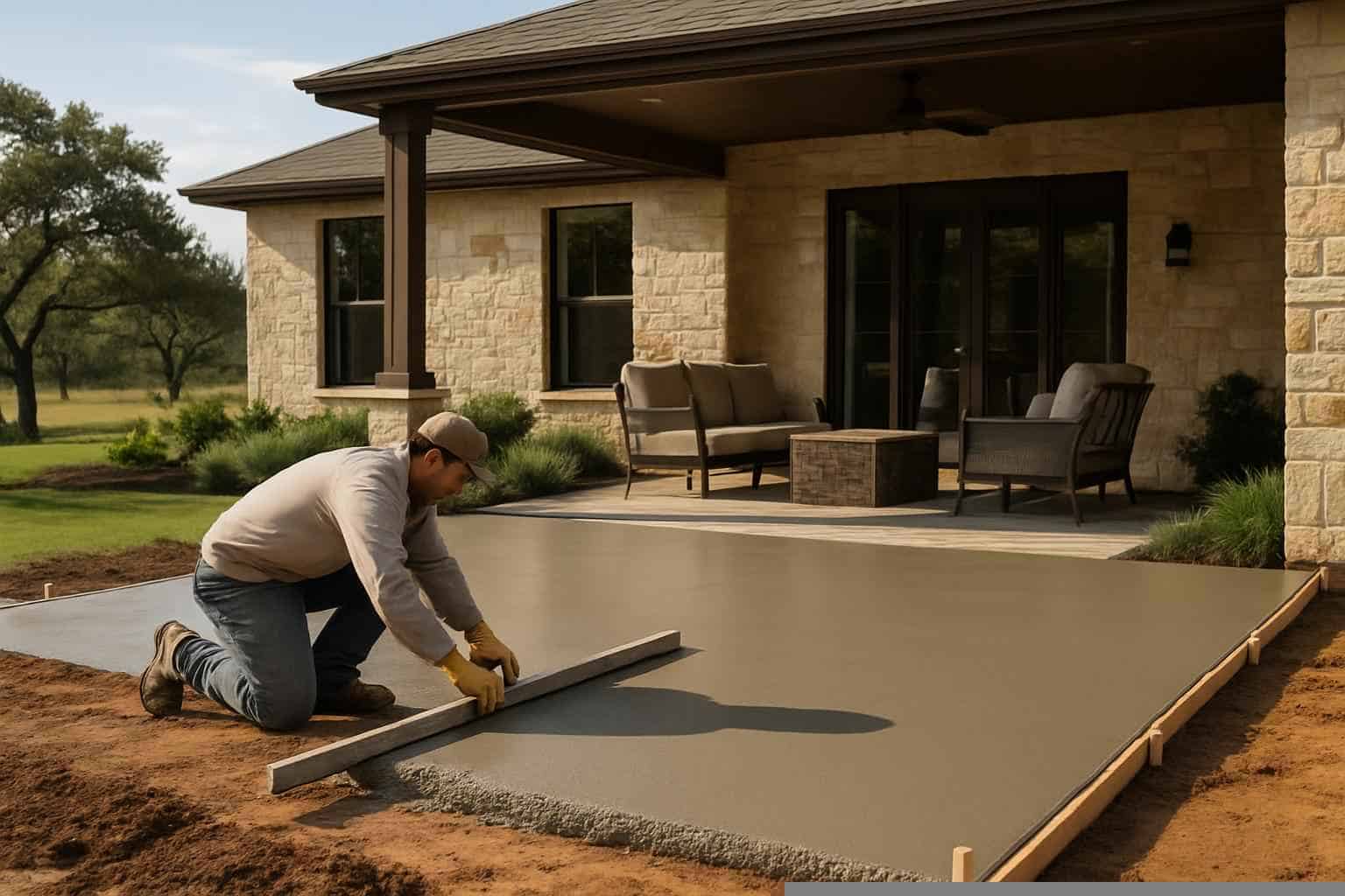 Concrete Patio Installation Service in Llano TX
