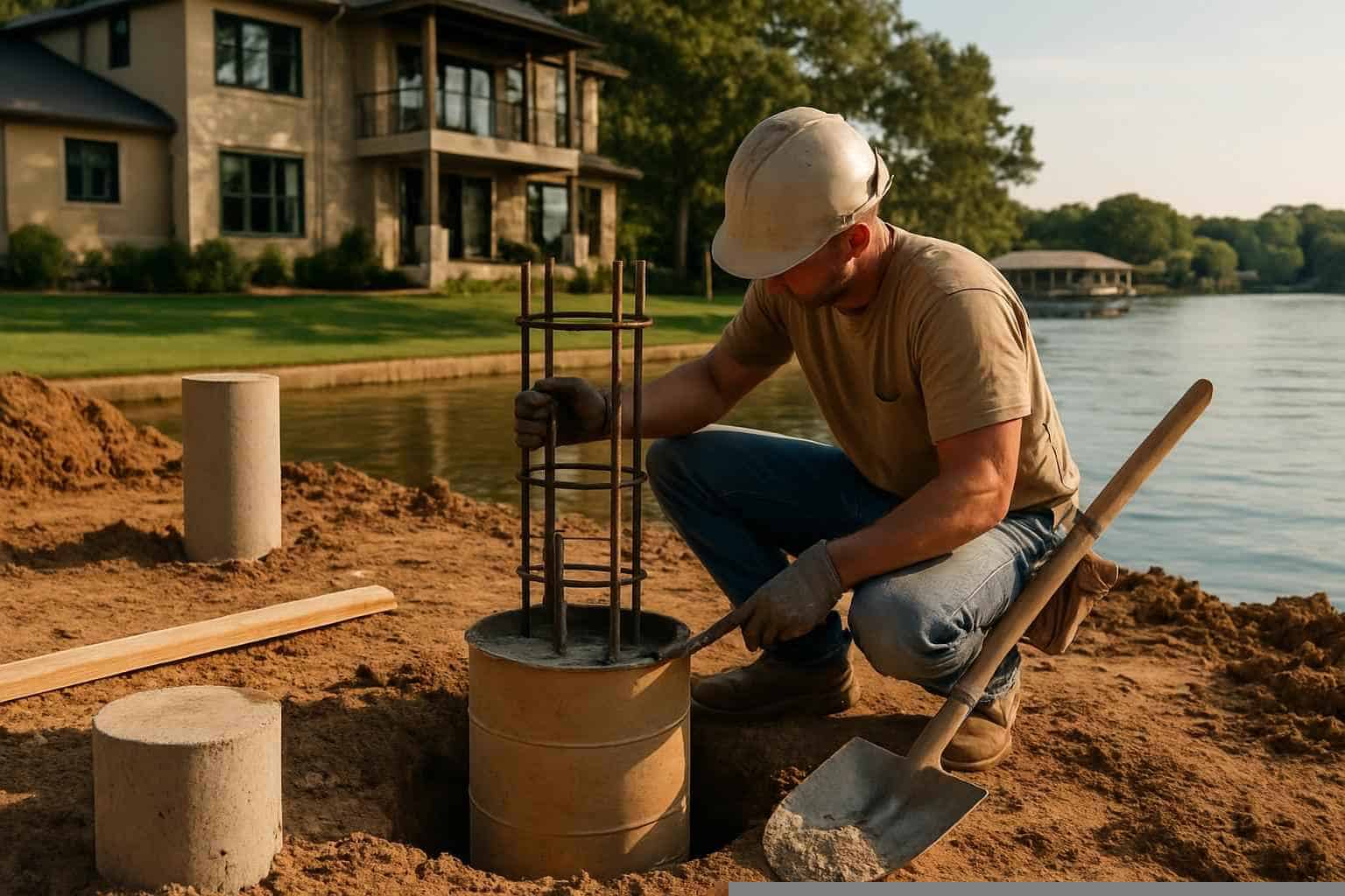 Foundation Repair Pier Beam Contractor In Kingsland TX Concrete Pier Installation Contractor in Kingsland TX