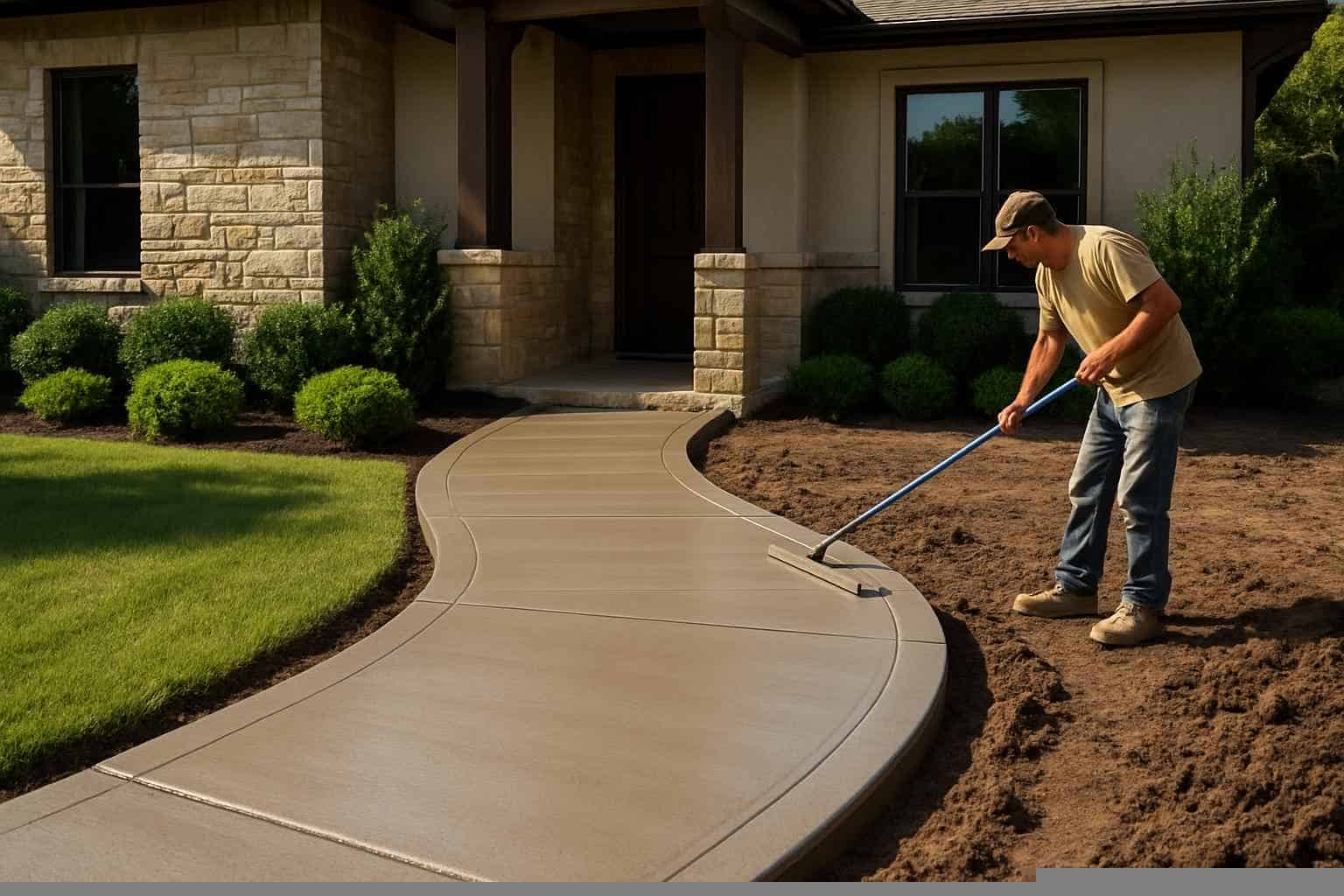 Concrete Walkway Contractor in Granite Shoals TX