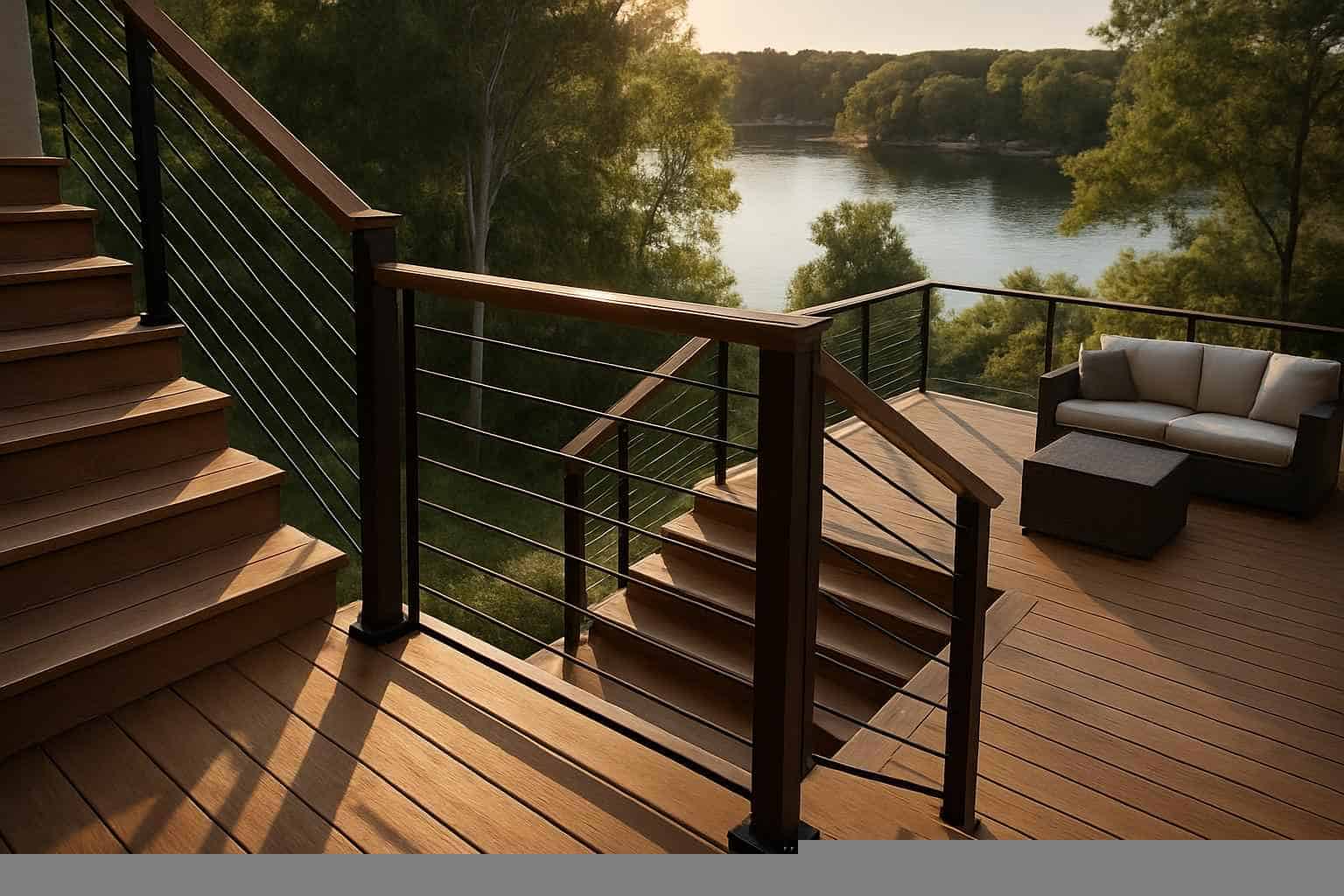 Deck Stair Railing Installer in Granite Shoals TX