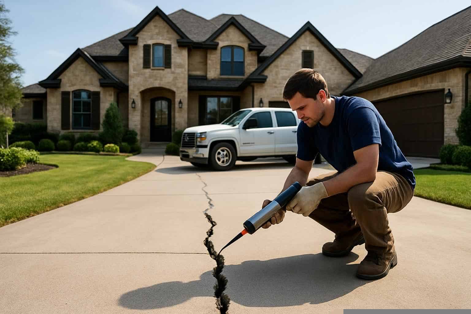 Concrete Repair Contractor In Llano TX Driveway Crack Repair Service in Llano TX