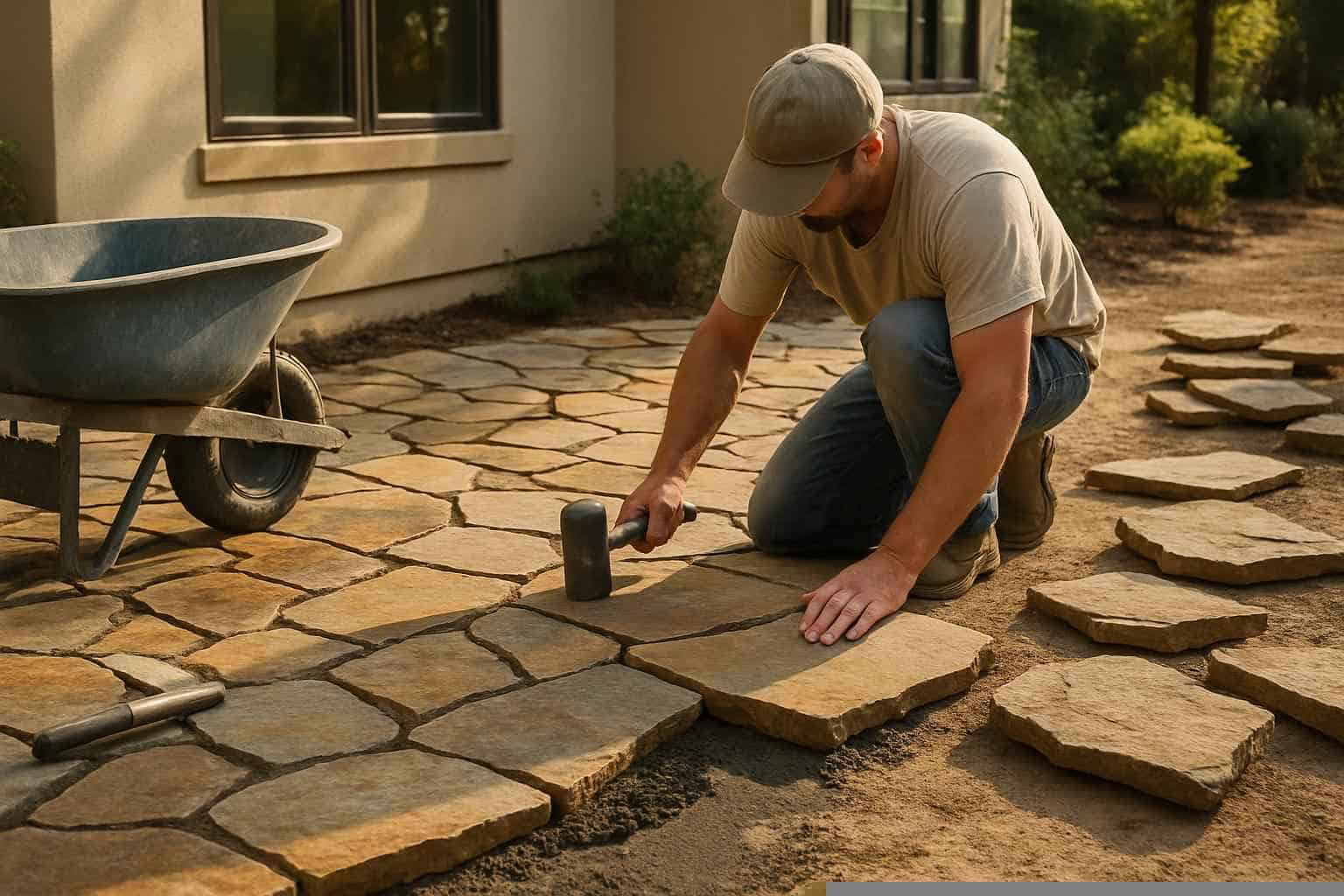 Flagstone Patio Installer in Llano TX
