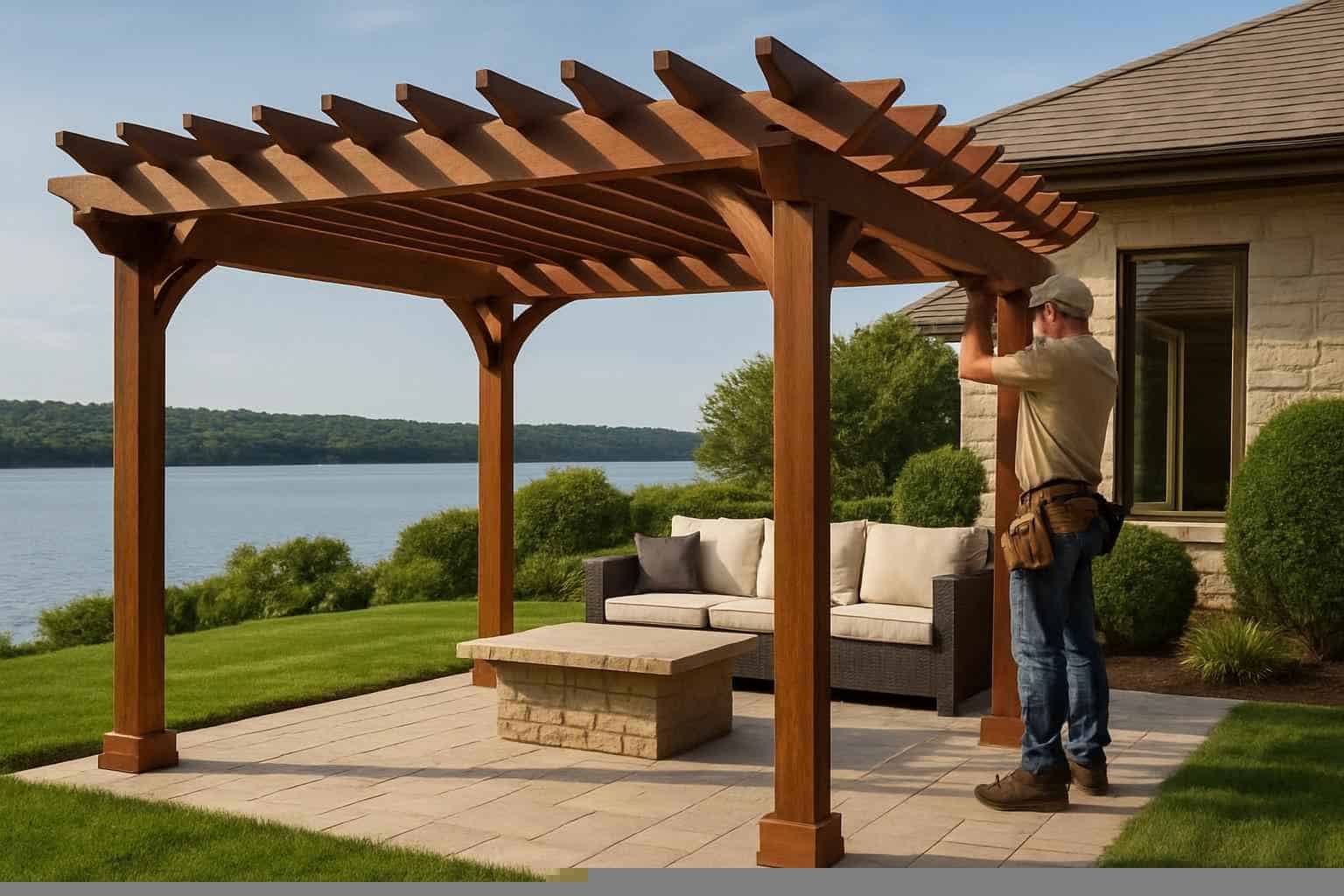 Pergola Contractor In Granite Shoals TX Freestanding Pergola Installer in Granite Shoals TX