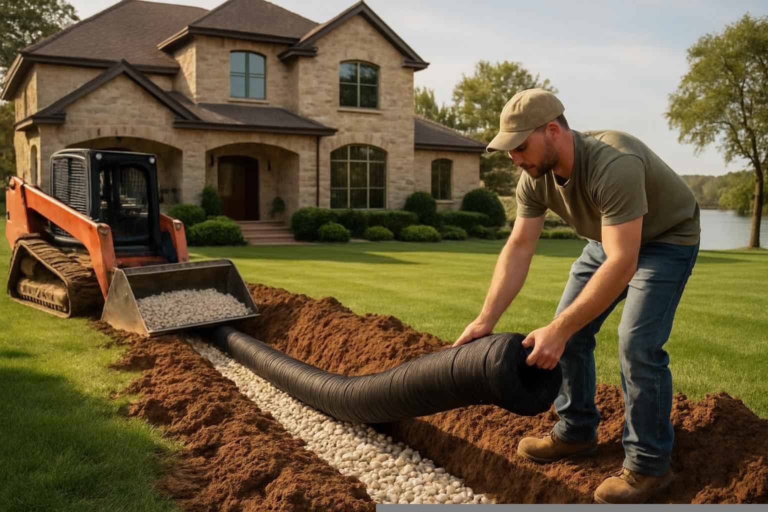 French Drain Installation Contractor in Granite Shoals TX