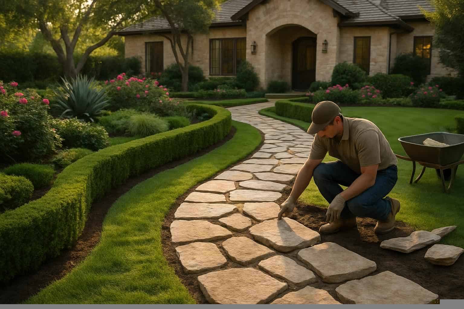 Garden Path Installation Service in Granite Shoals TX