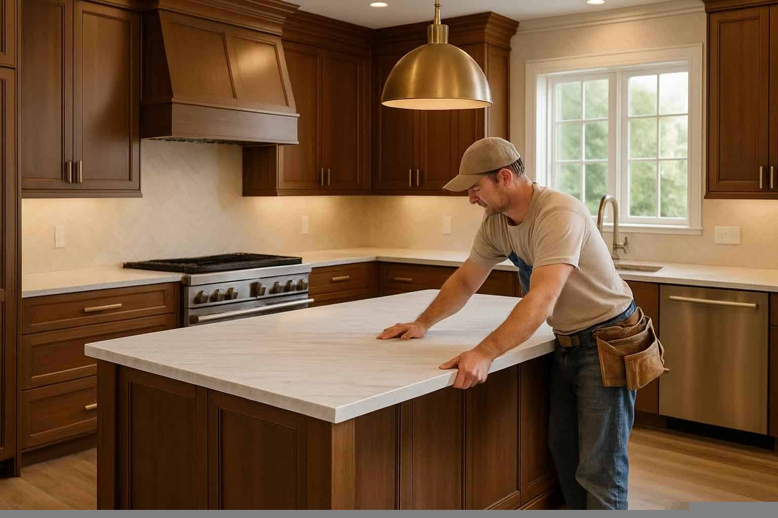 Kitchen Island Installation Contractor in Kingsland TX