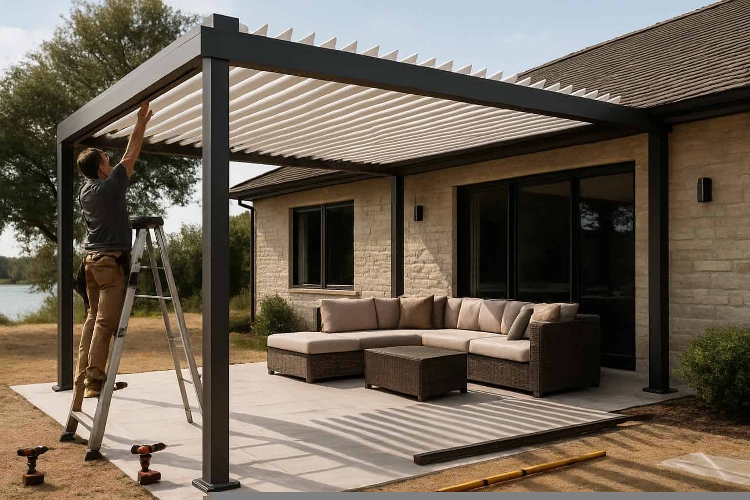 Louvered Patio Cover Installer in Granite Shoals TX