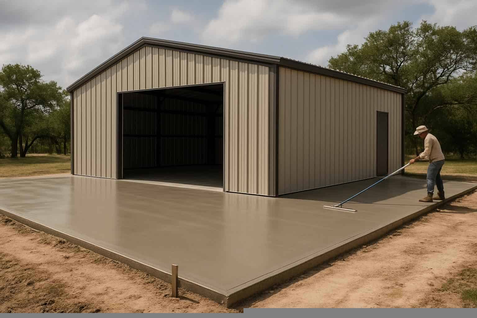 Metal Building Construction Contractor In Granite Shoals TX Metal Building Slab Contractor in Granite Shoals TX