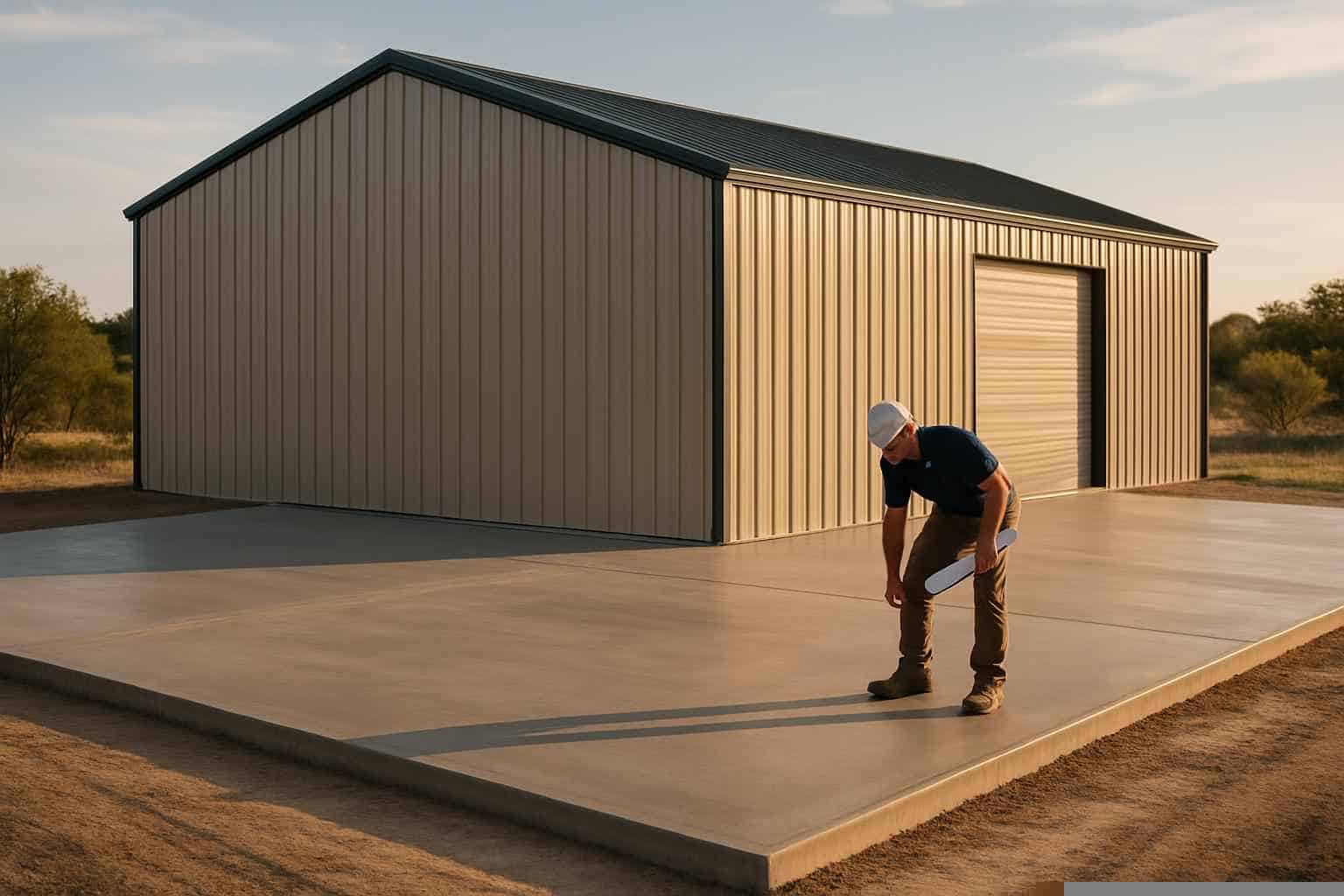 Metal Building Slab Contractor in Kingsland TX