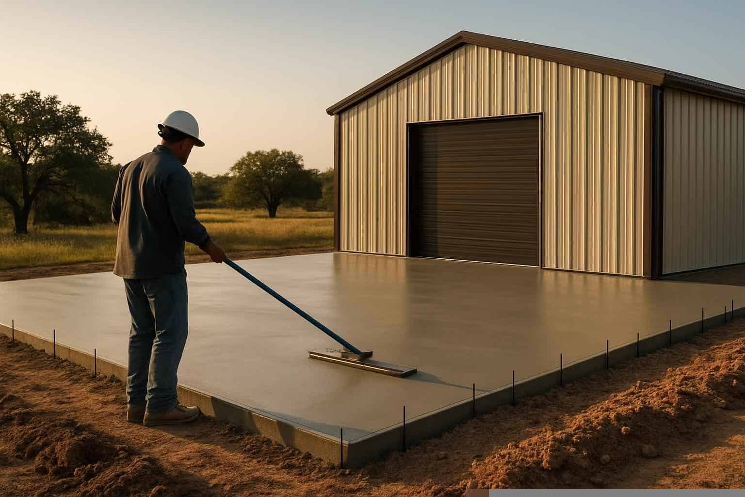 Metal Building Slab Contractor in Llano TX
