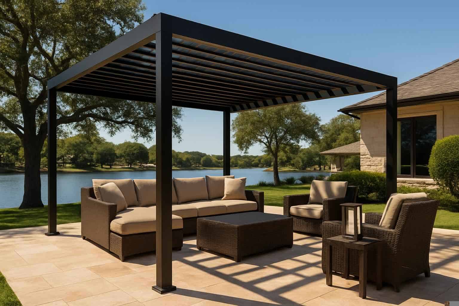Pergola Contractor In Granite Shoals TX Metal Pergola Builder in Granite Shoals TX