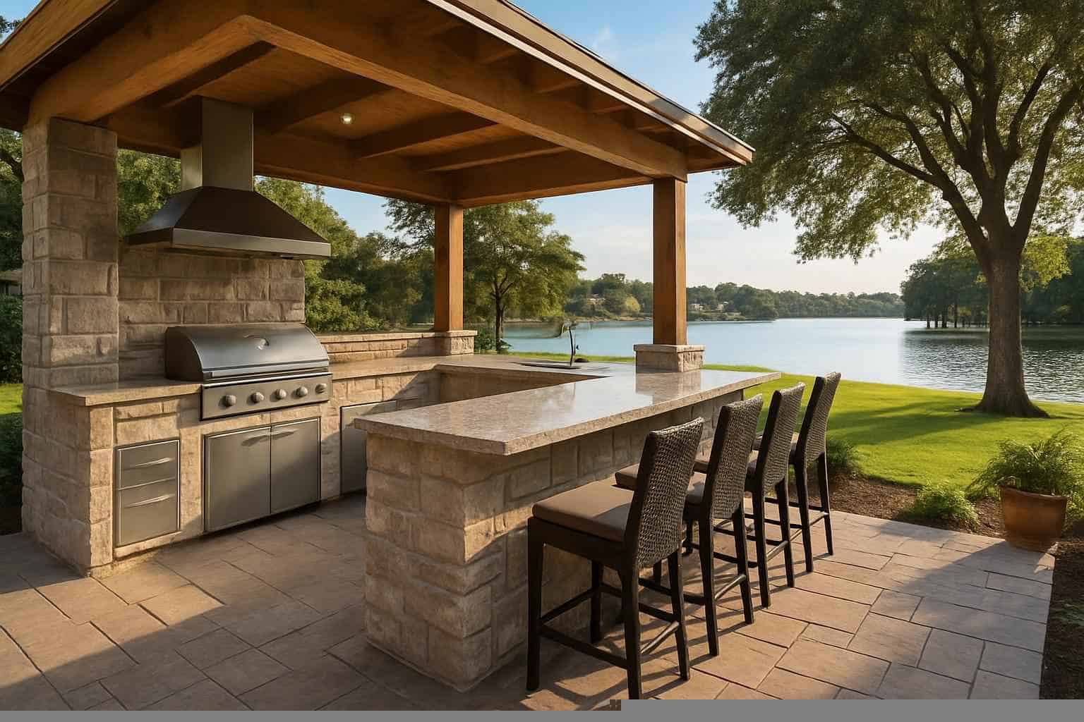 Outdoor Kitchen Patio Builder in Granite Shoals TX