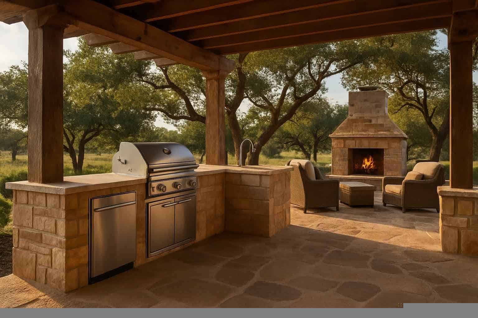 Outdoor Kitchen Patio Builder in Llano TX