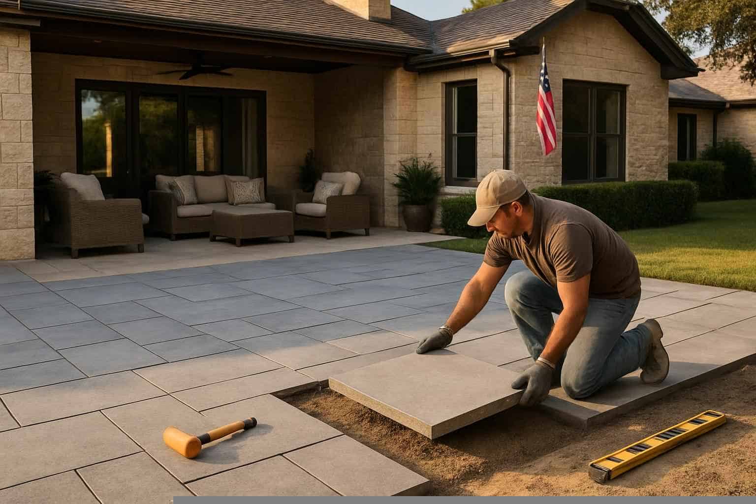Patio Slab Installation Service in Granite Shoals TX