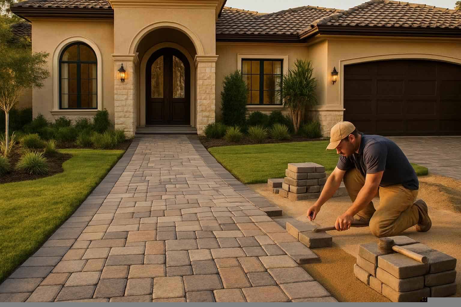 Paver Walkway Installation Service in Granite Shoals TX