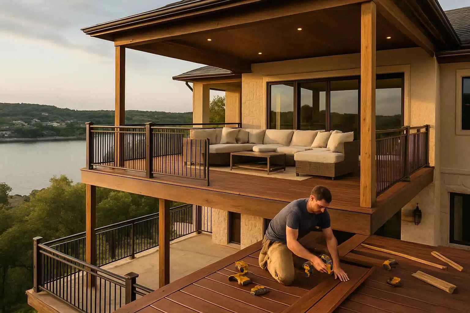 Second Story Deck Builder in Kingsland TX