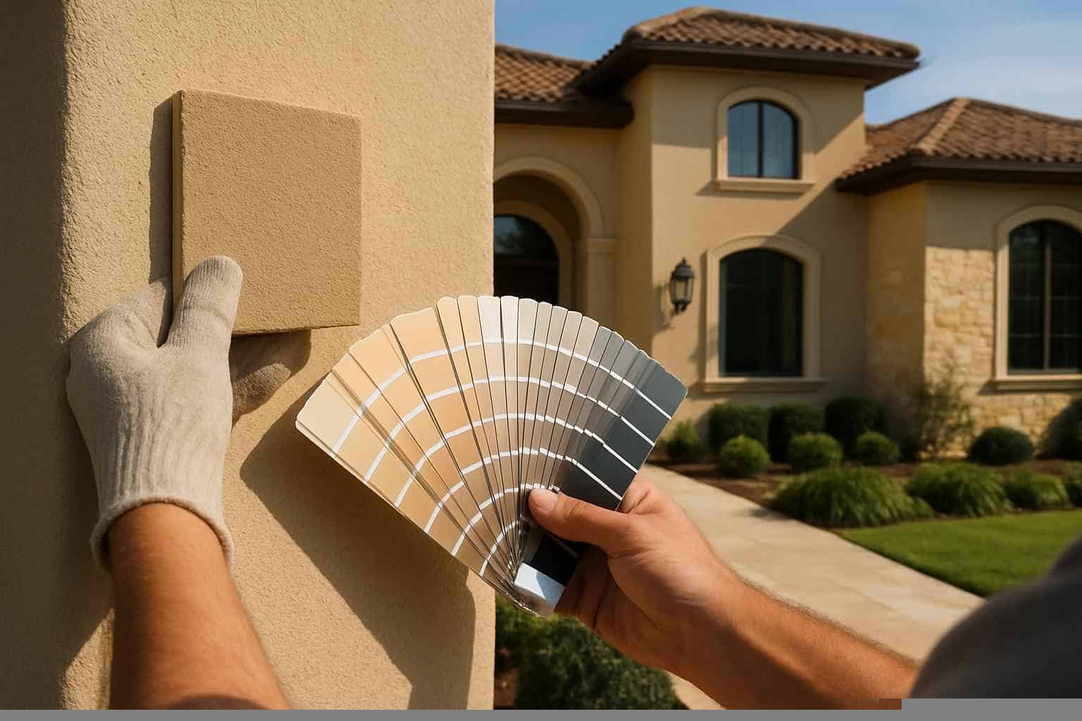 Stucco Color Match Service in Llano TX