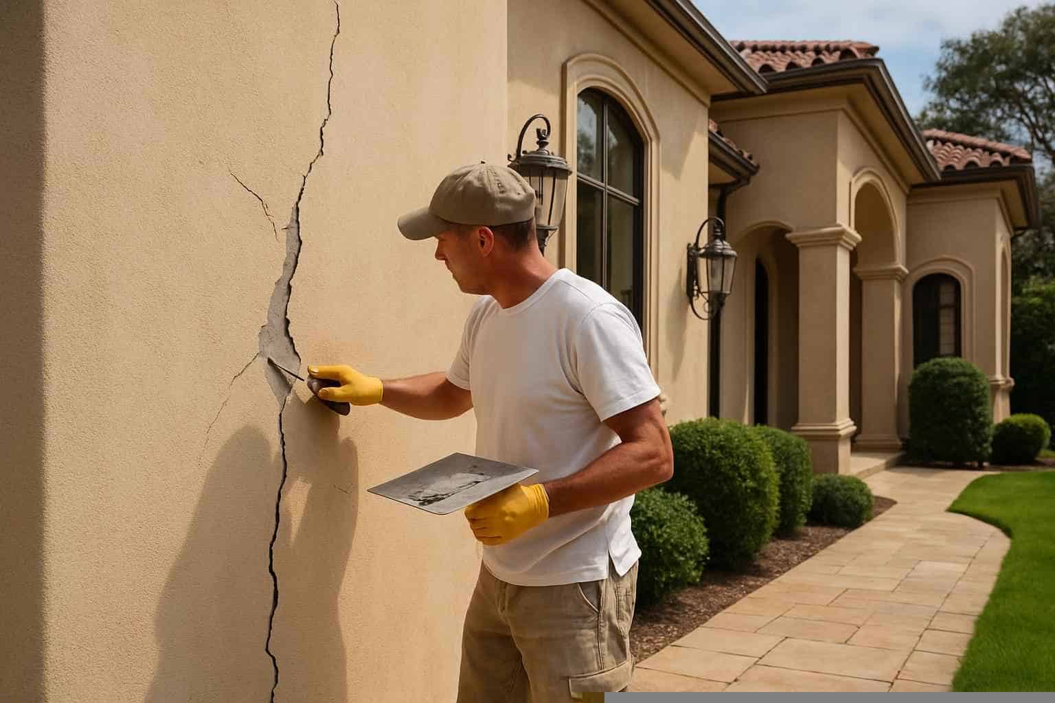 Stucco Crack Repair Service in Granite Shoals TX