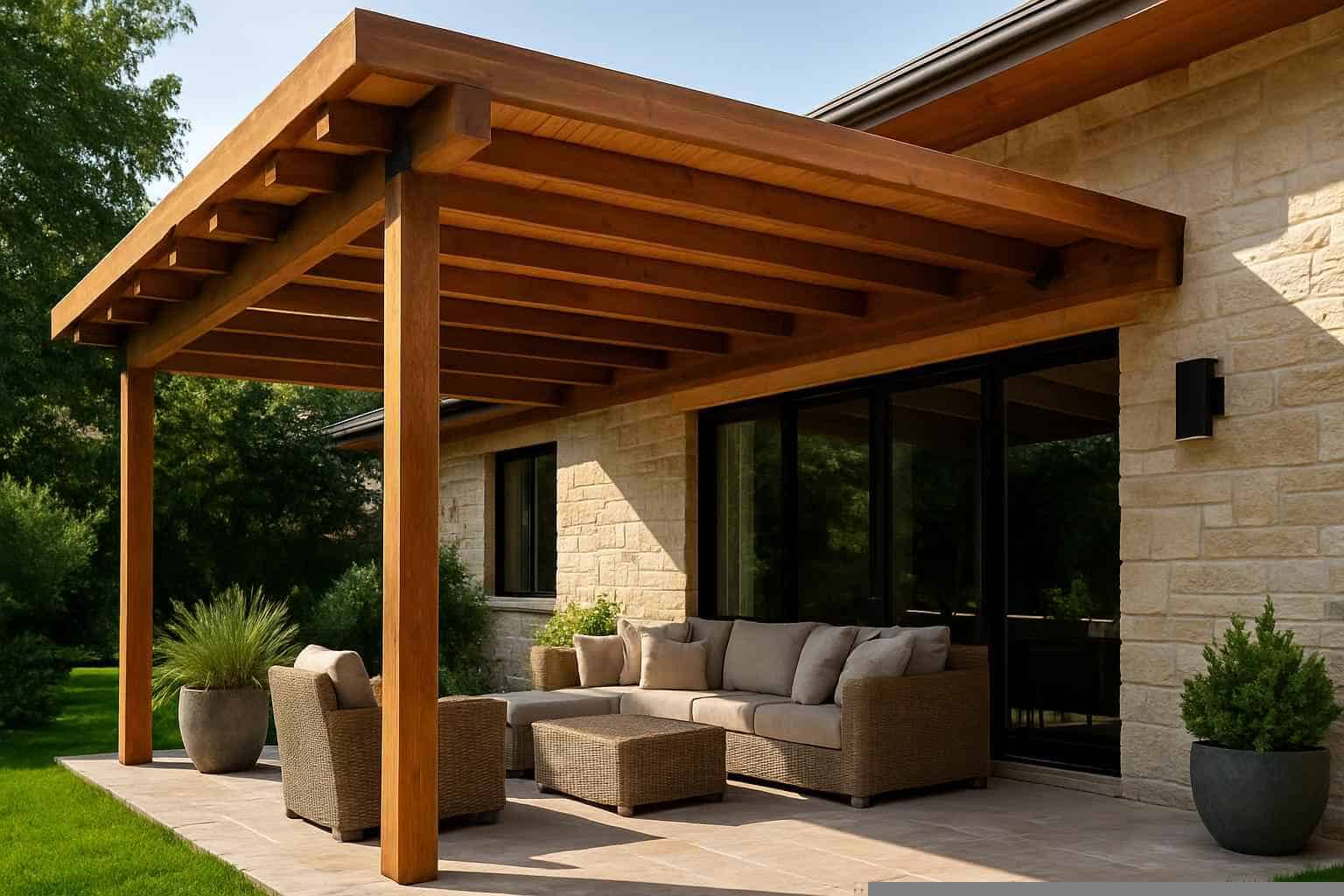 Wood Patio Cover Installer in Granite Shoals TX