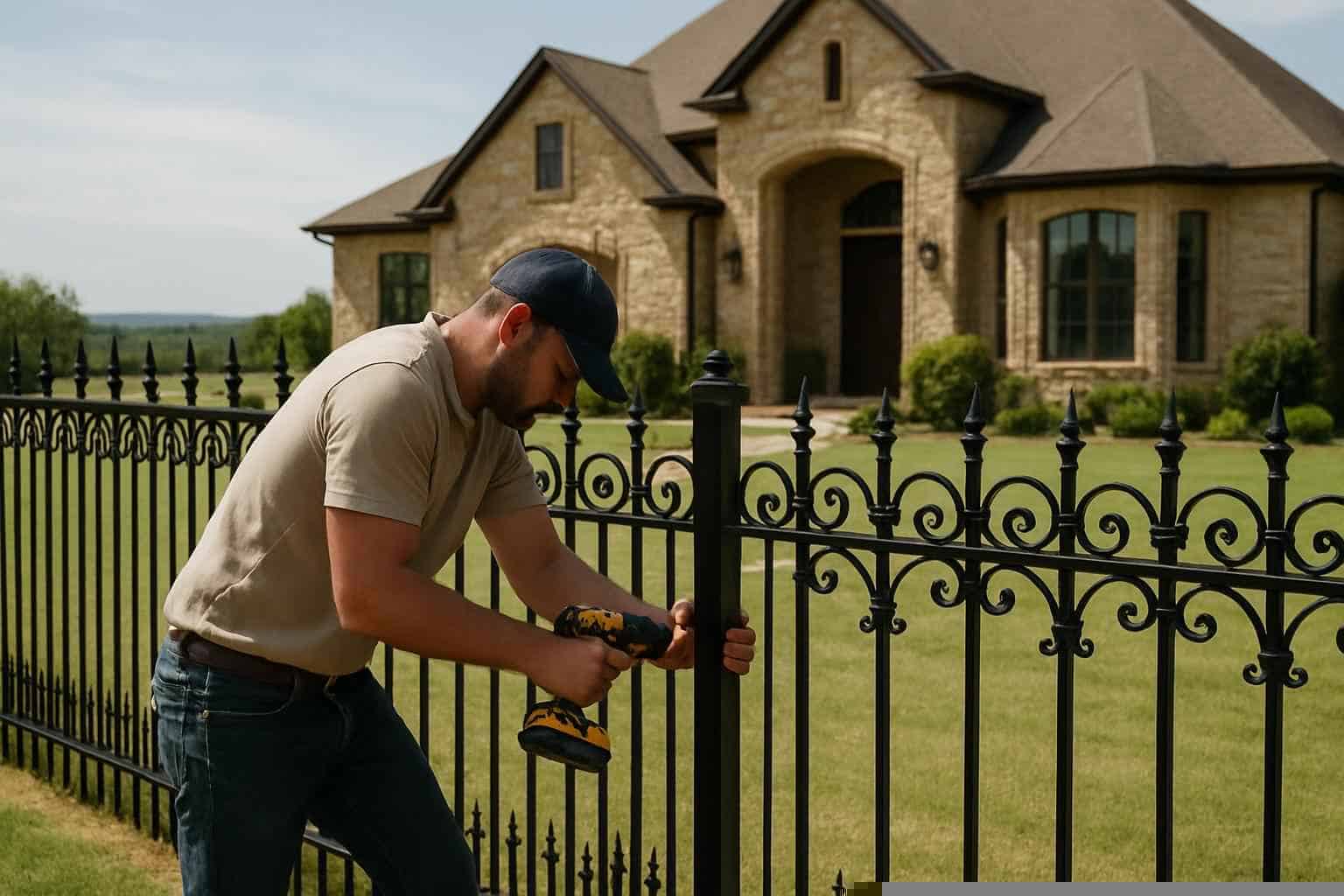 Wrought Iron Fence Installer in Llano TX