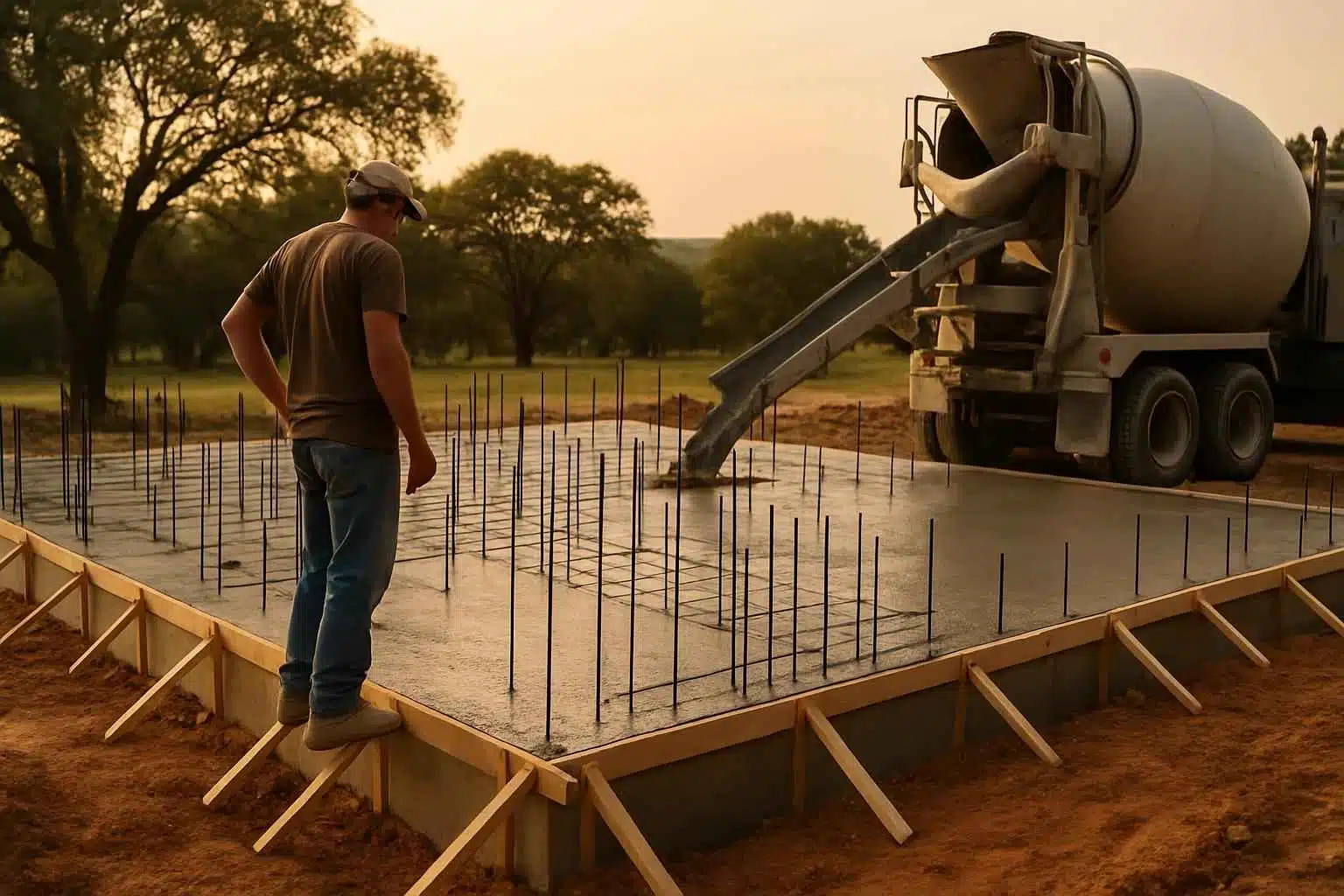 building strong concrete foundations in wimberley texas