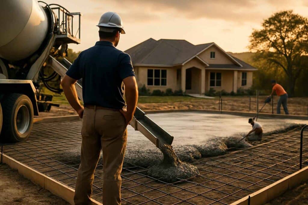 building strong foundations with concrete services in wimberley texas