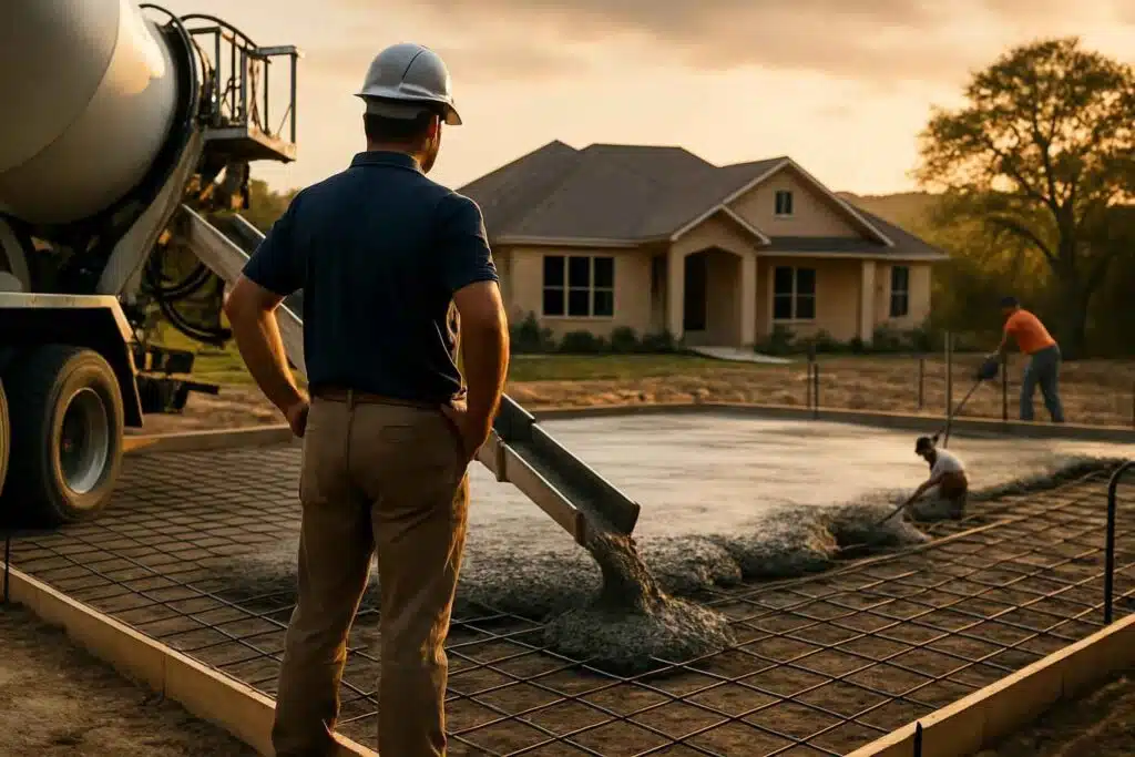 building strong foundations with concrete services in wimberley texas