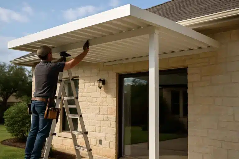aluminum patio cover installer in fredericksburg tx