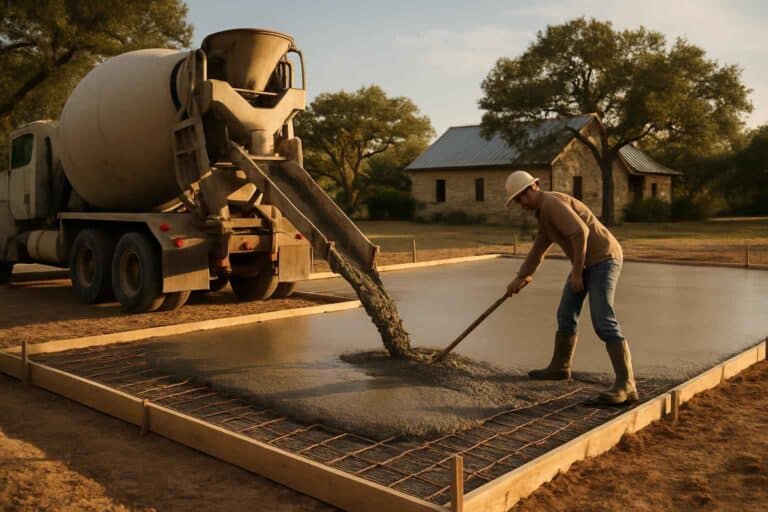 Concrete Slabs Foundations Contractor In Stonewall TX concrete slab pouring company in stonewall tx