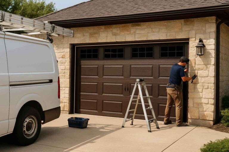 garage door replacement company in stonewall tx