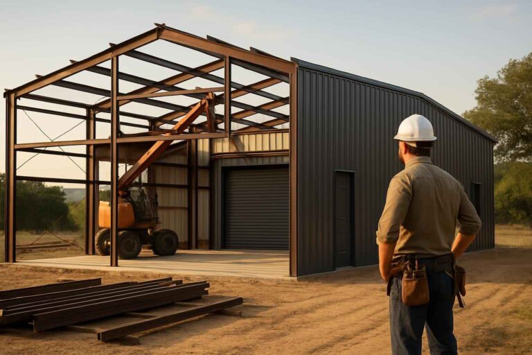 metal building construction company in willow city tx