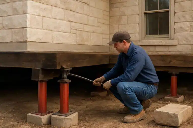 pier beam repair service in luckenbach tx