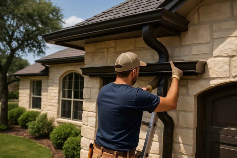 seamless gutter installer in fredericksburg tx