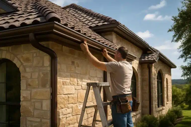 Gutter Installation Contractor In Stonewall TX seamless gutter installer in stonewall tx