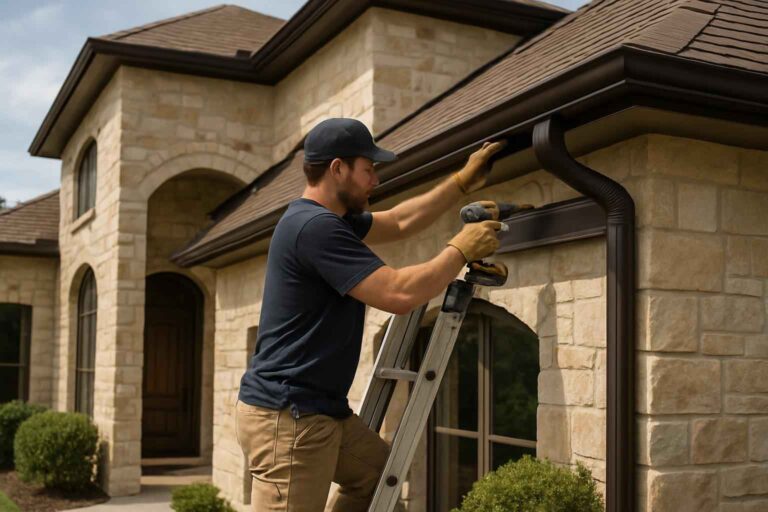 seamless gutter installer in willow city tx