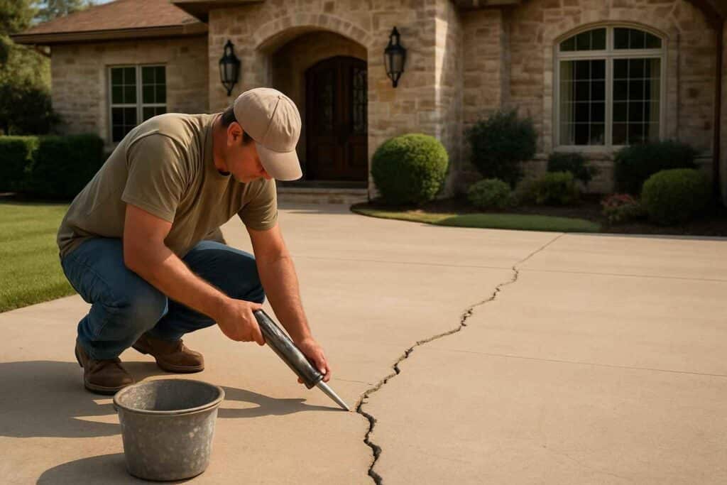 slab crack repair service in stonewall tx