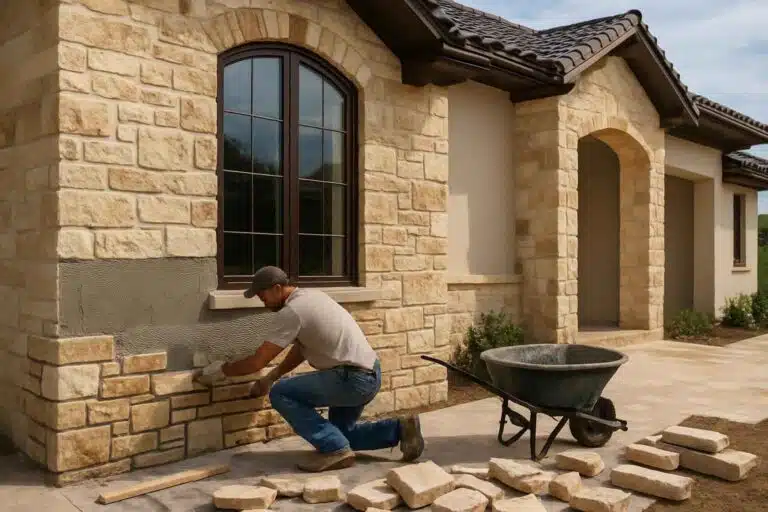 stone veneer installation service in fredericksburg tx