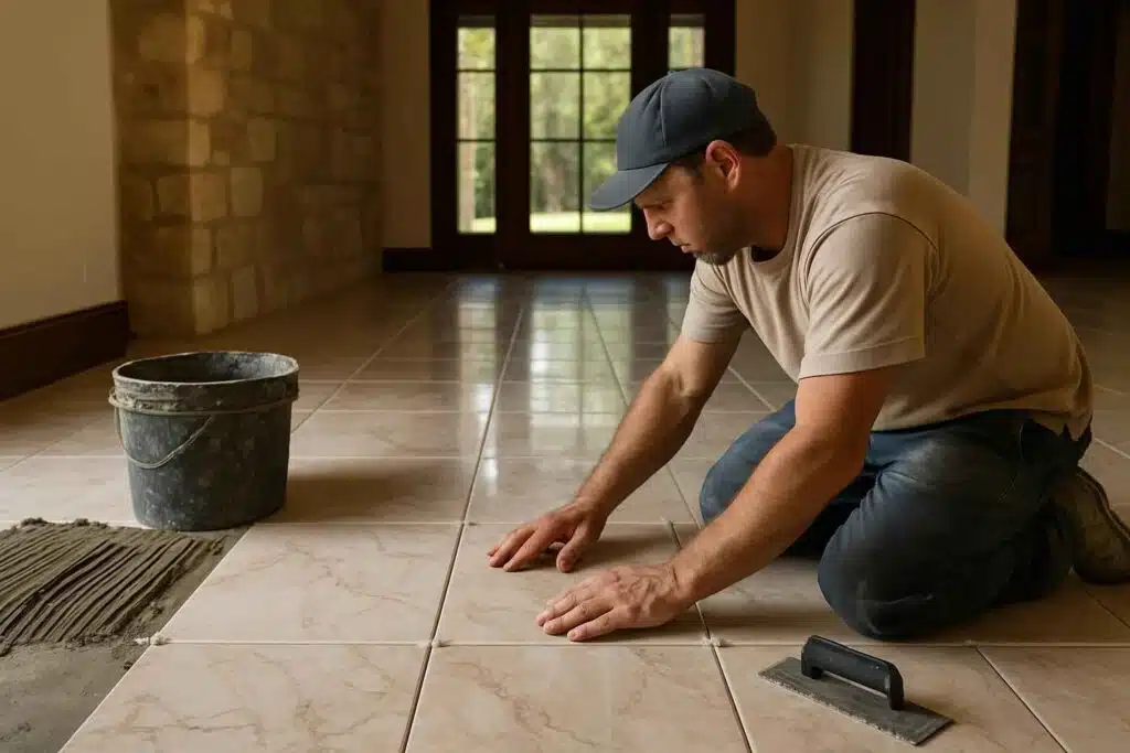 tile flooring installer in luckenbach tx