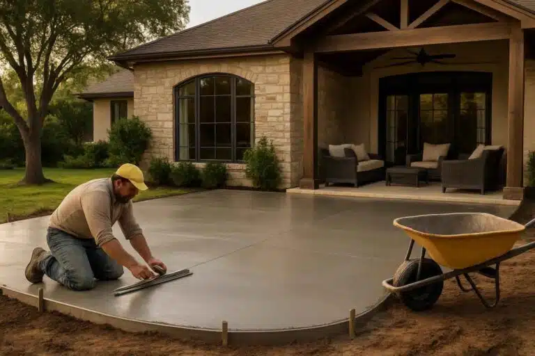 concrete patio installation service in kerrville tx