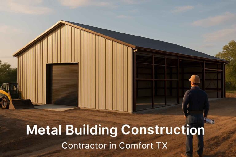 metal building construction company in comfort tx