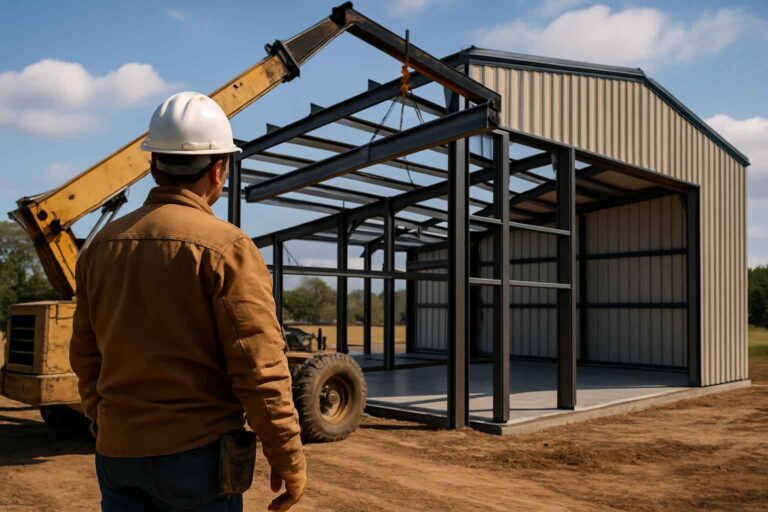 metal building construction company in doss tx