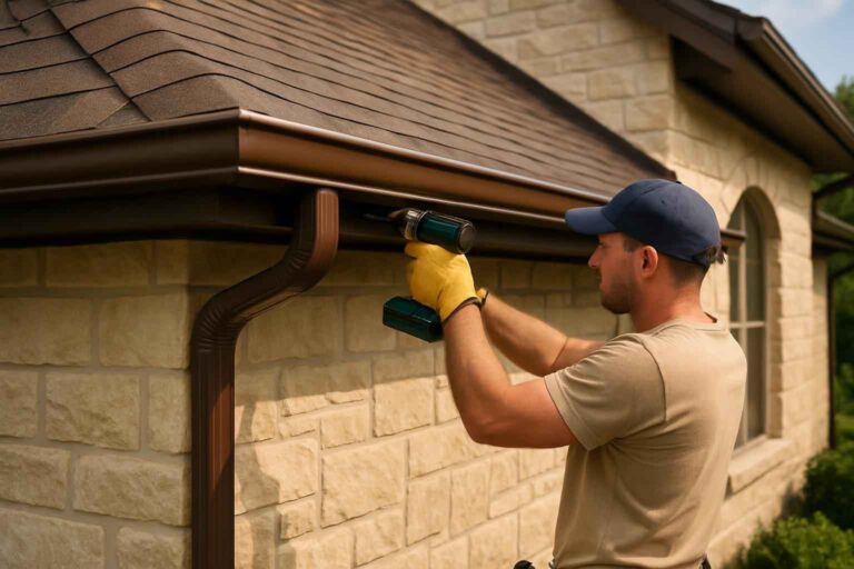 seamless gutter installer in comfort tx