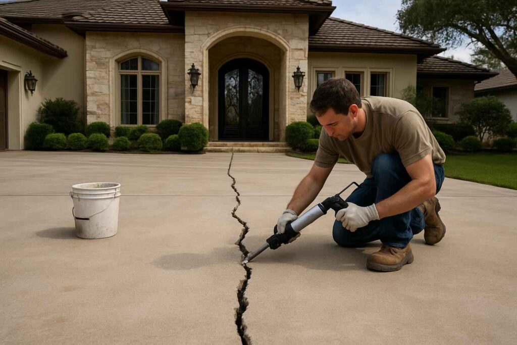 slab crack repair service in kerrville tx