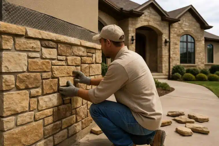stone veneer installation service in kerrville tx